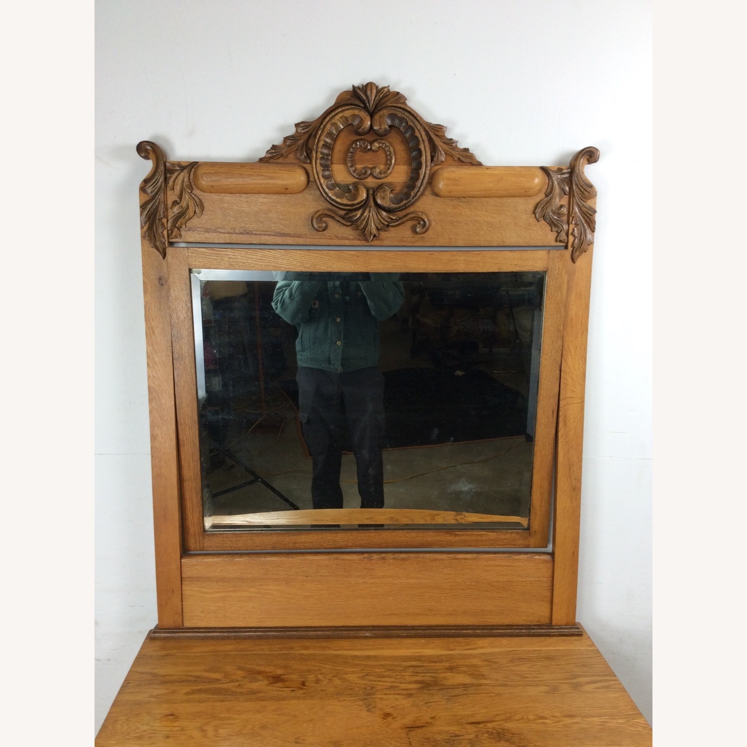 Antique 5 Drawer Dresser with Large Mirror - image-4