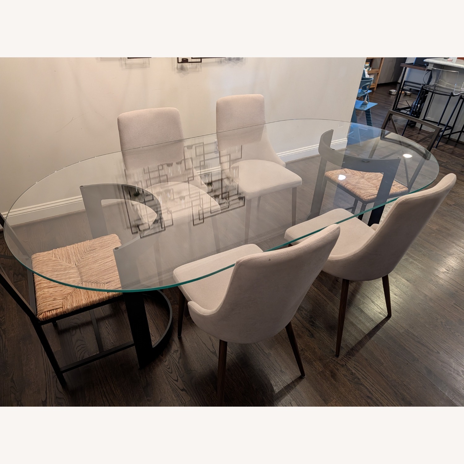 CB2 Orrin Black Oval Dining Table - image-2