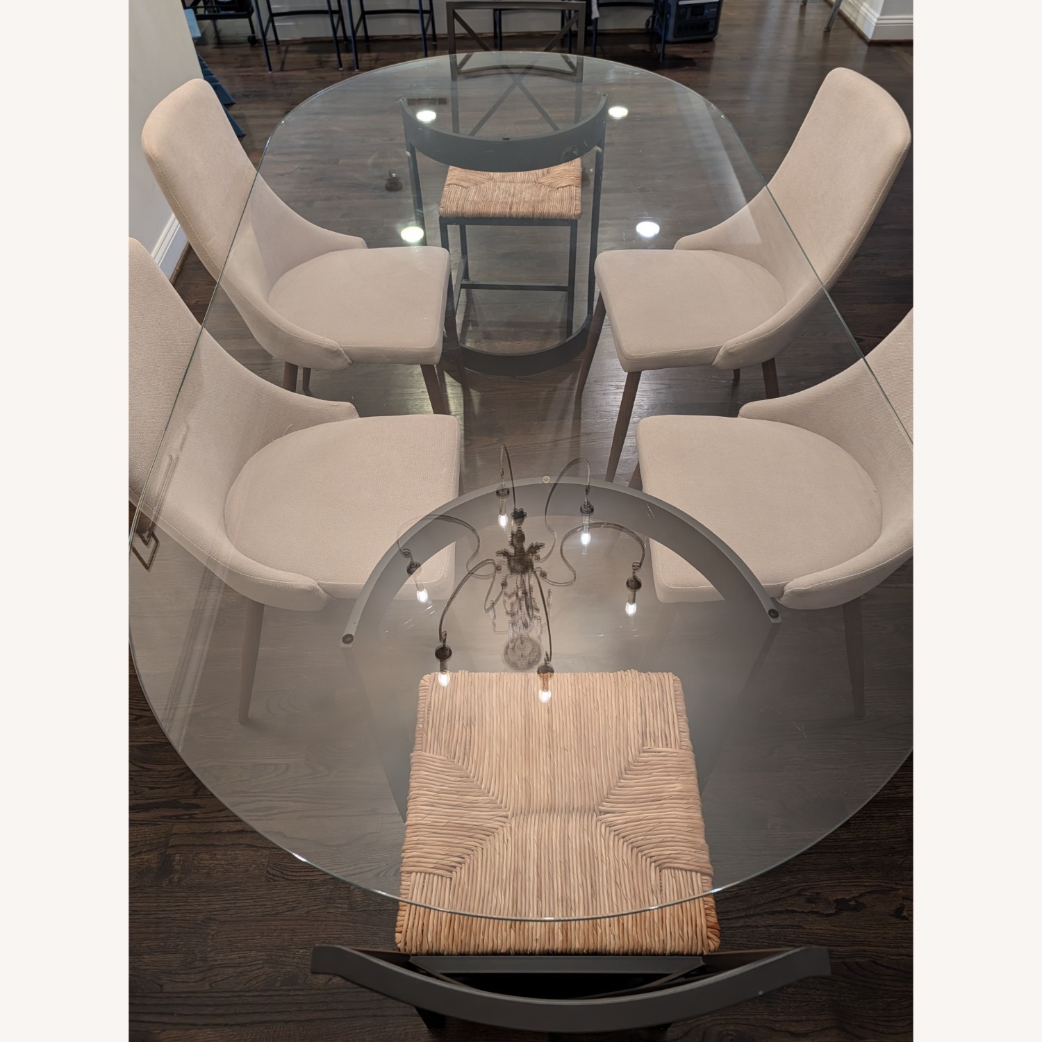 CB2 Orrin Black Oval Dining Table - image-3