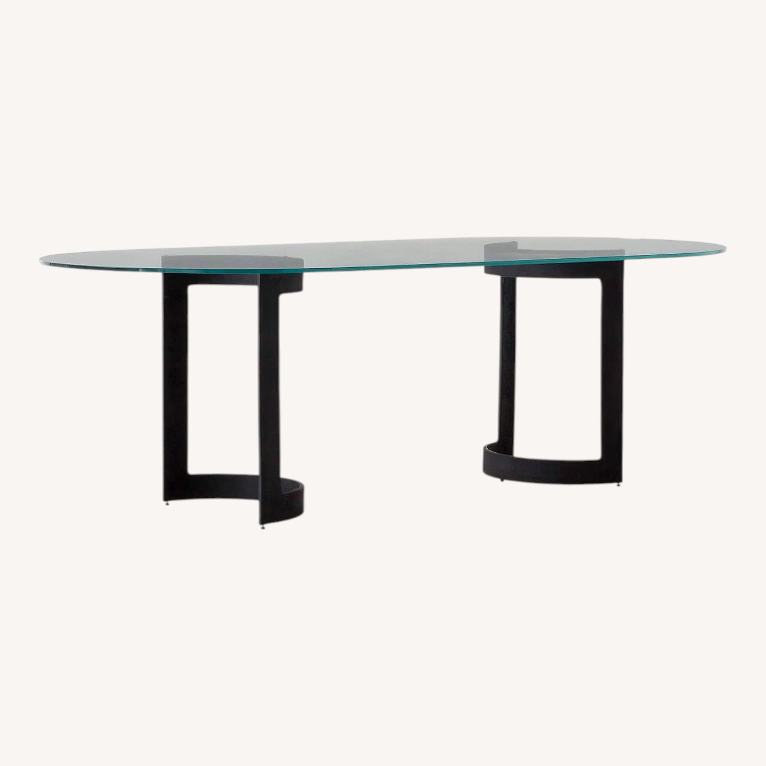 CB2 Orrin Black Oval Dining Table - image-0