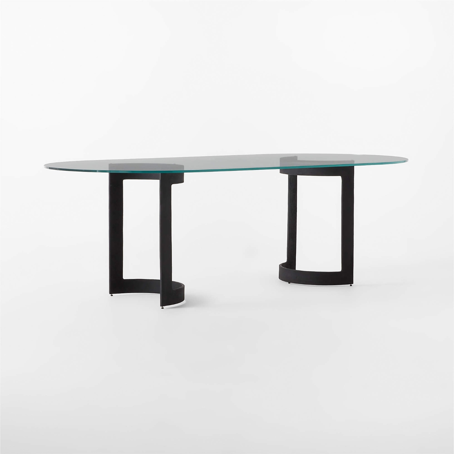 CB2 Orrin Black Oval Dining Table - image-6