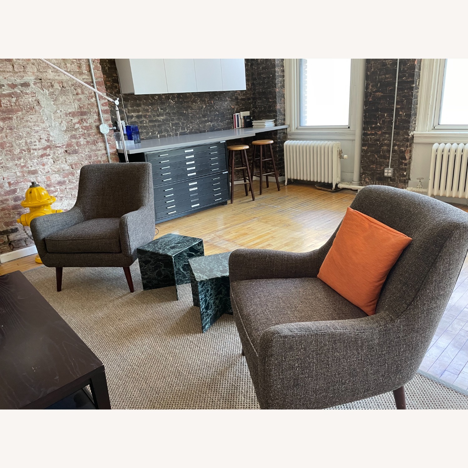 Room & Board Quinn Dark Brown Fabric Accent Chair - image-3