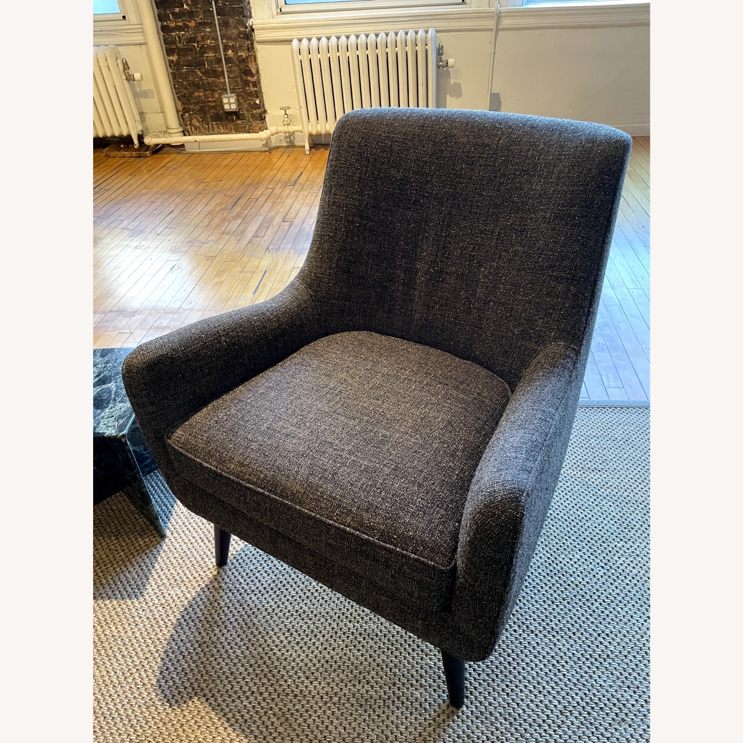 Room & Board Quinn Dark Brown Fabric Accent Chair - image-1