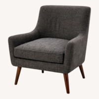 Room & Board Quinn Dark Brown Fabric Accent Chair