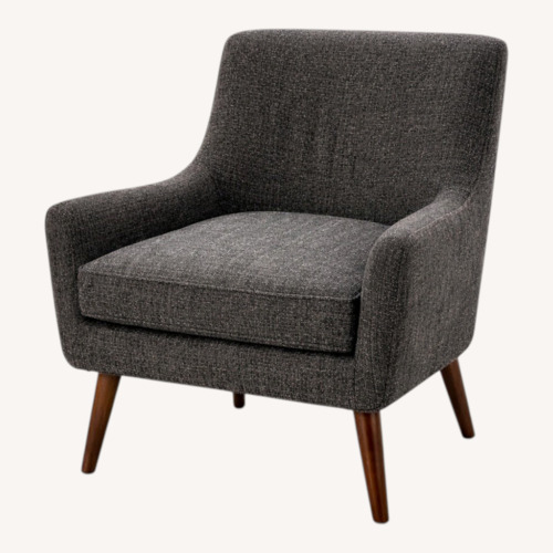 Used Room & Board Quinn Dark Brown Fabric Accent Chair for sale on AptDeco