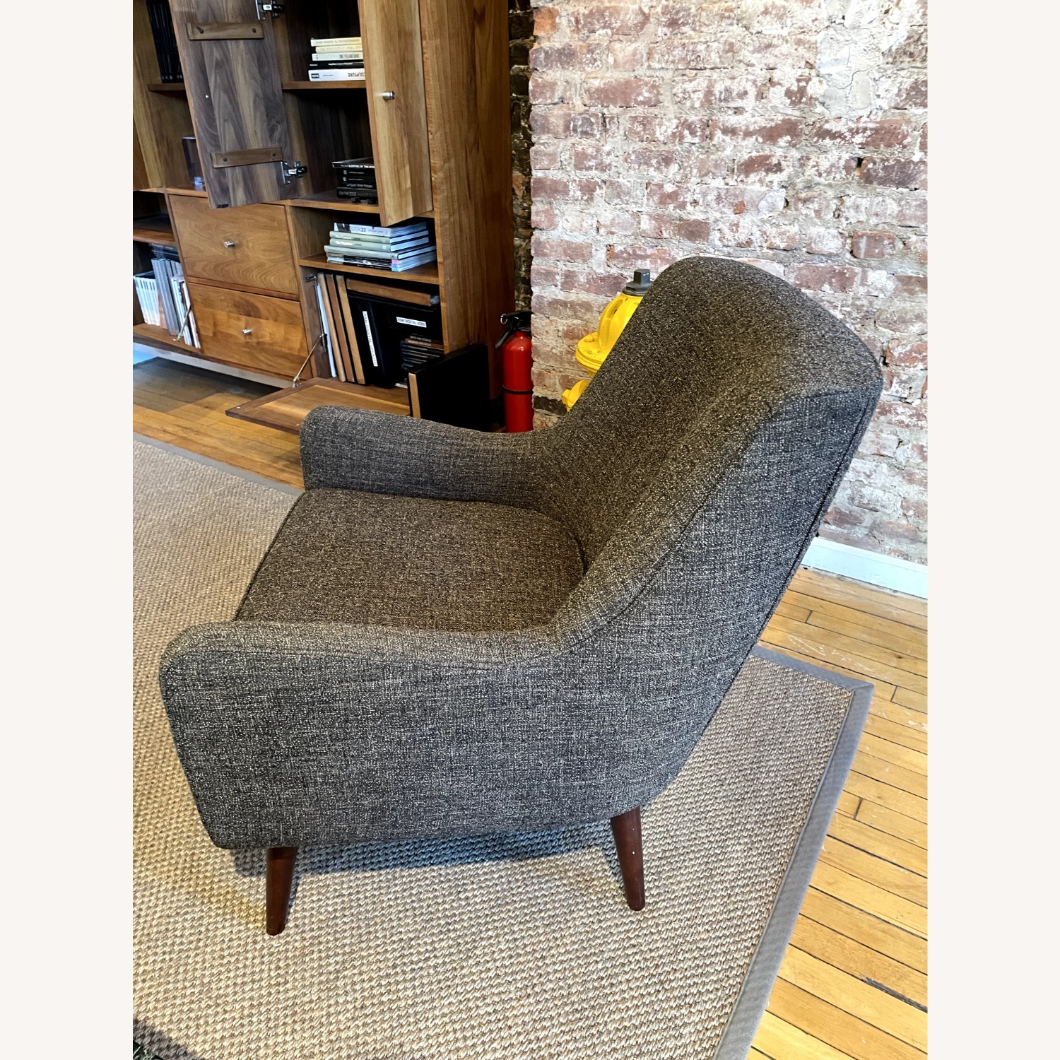 Room & Board Quinn Dark Brown Fabric Accent Chair - image-2