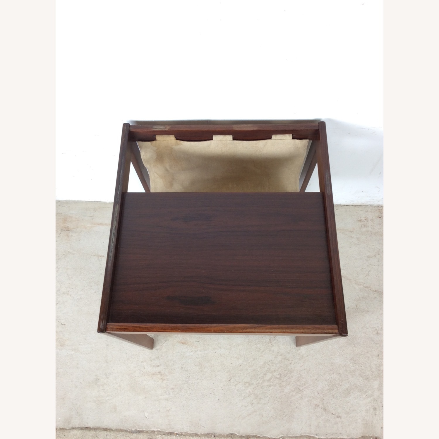 Danish Rosewood Magazine Table with Canvas - image-4