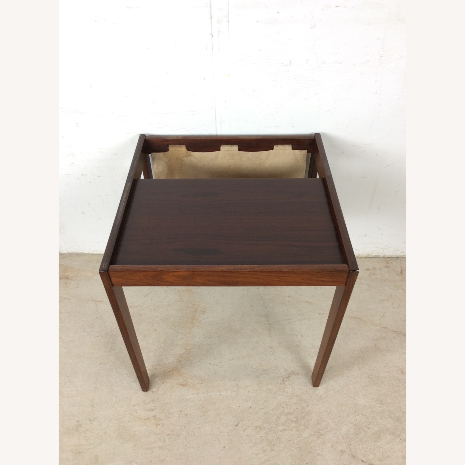 Danish Rosewood Magazine Table with Canvas - image-3