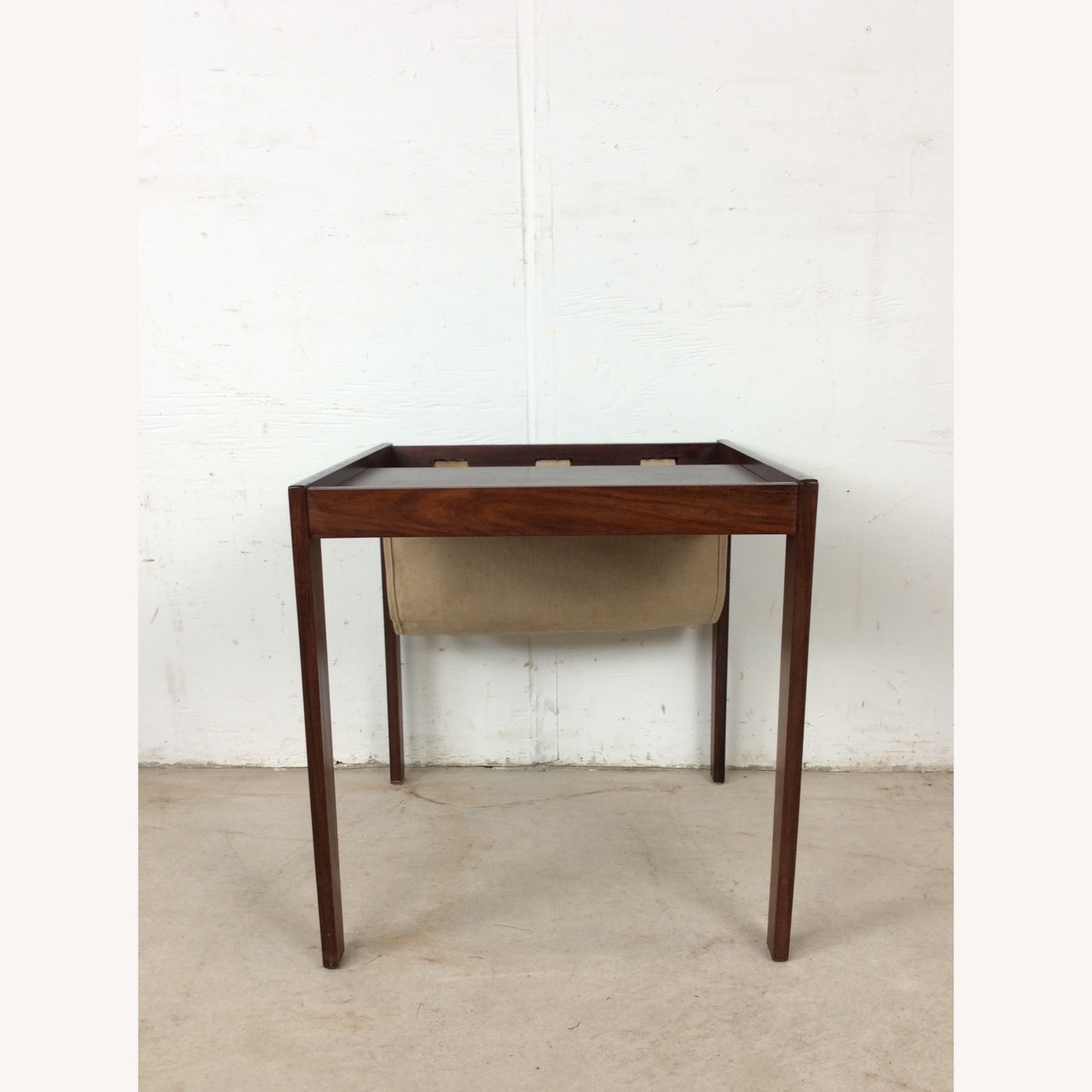 Danish Rosewood Magazine Table with Canvas - image-2