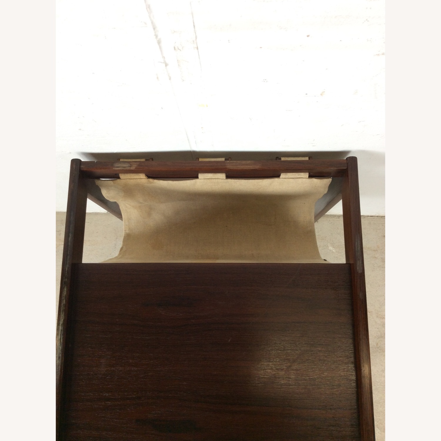 Danish Rosewood Magazine Table with Canvas - image-9