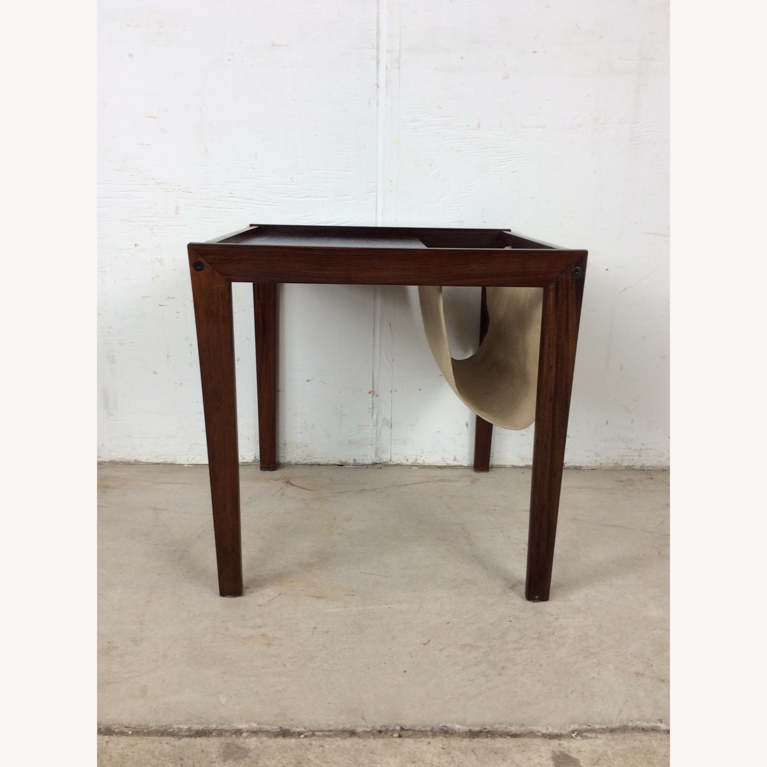 Danish Rosewood Magazine Table with Canvas - image-13
