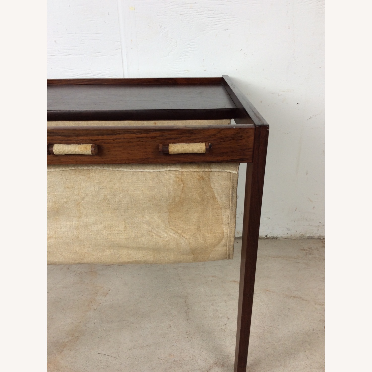 Danish Rosewood Magazine Table with Canvas - image-16