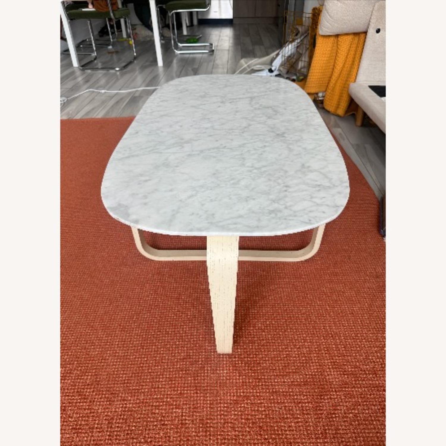West Elm Leigh Coffee Table with Ash Base - image-3