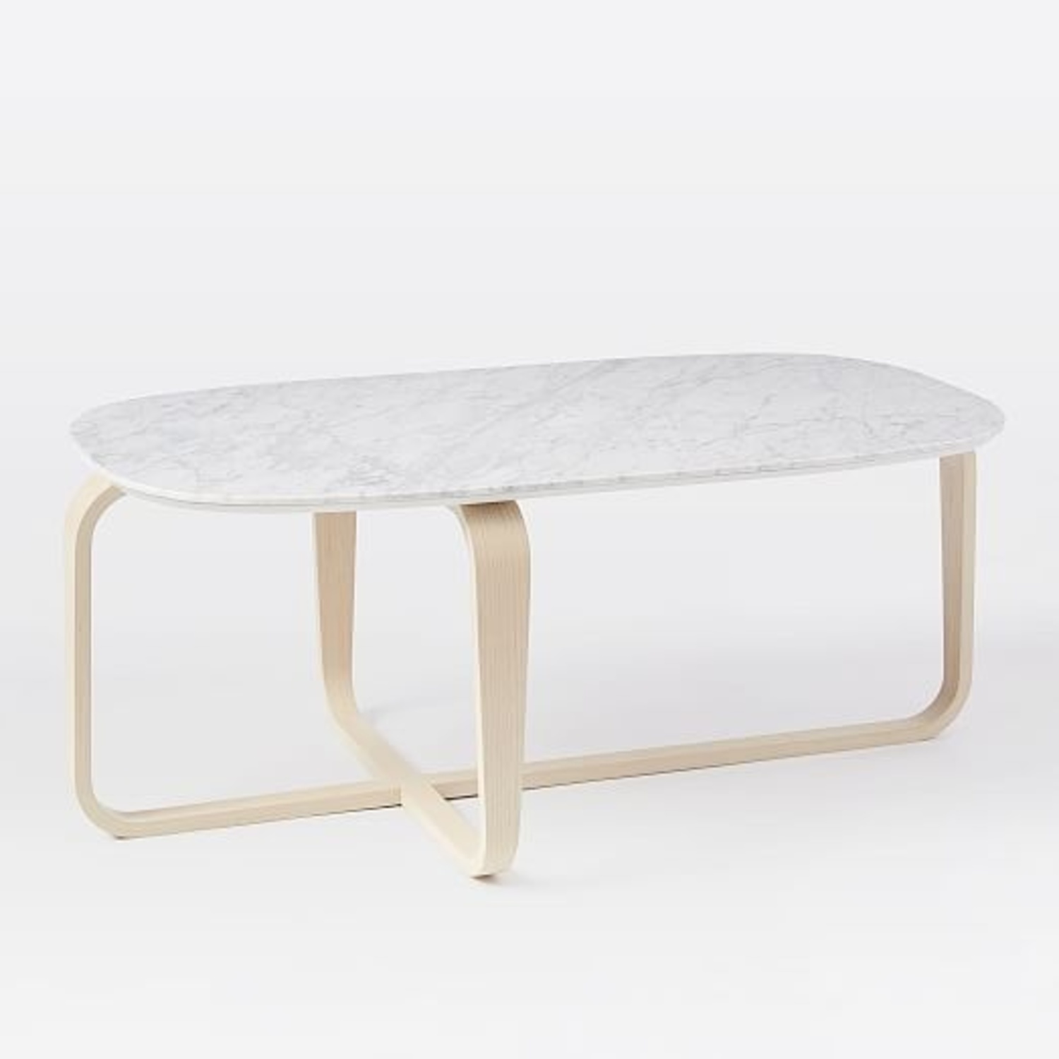 West Elm Leigh Coffee Table with Ash Base - image-0