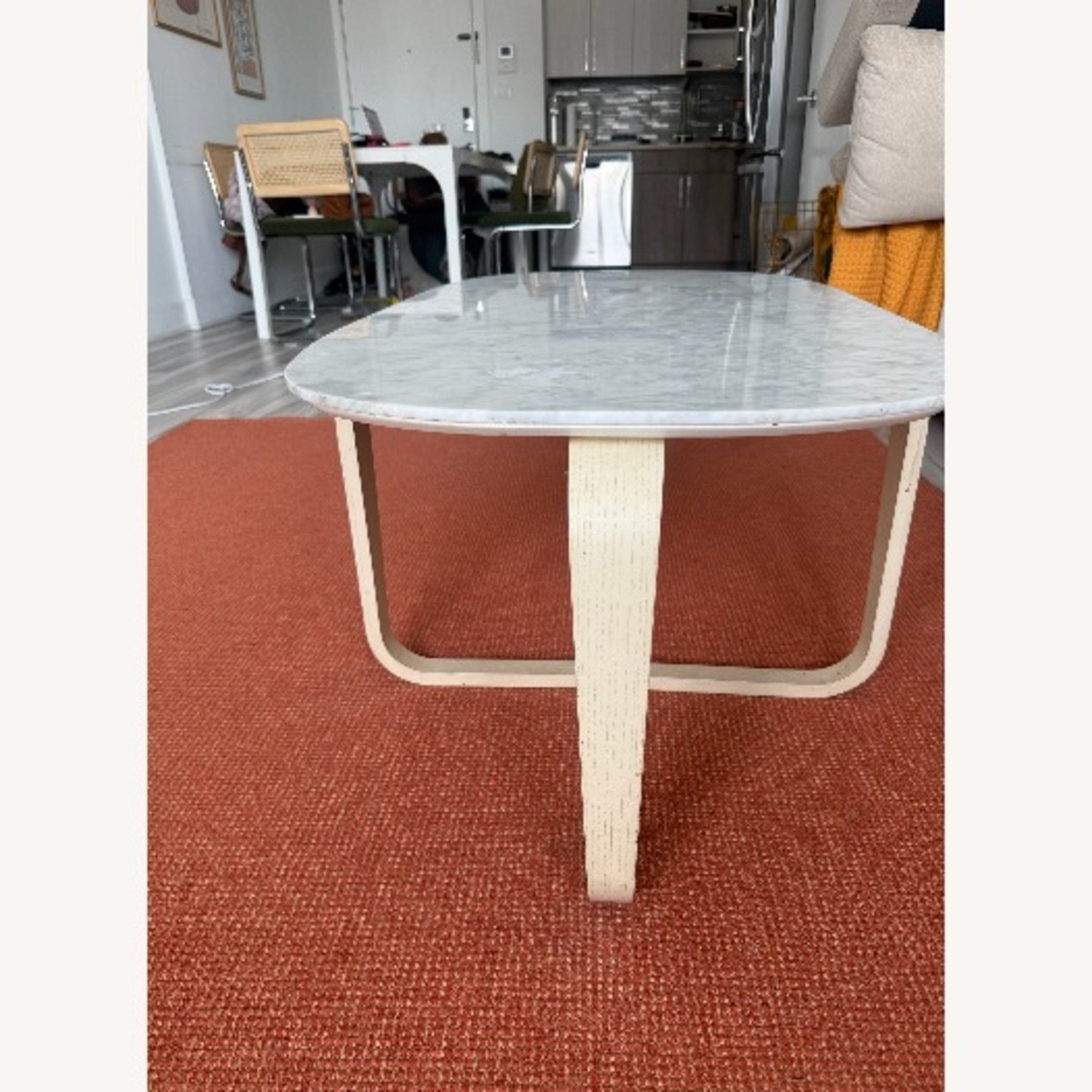 West Elm Leigh Coffee Table with Ash Base - image-1