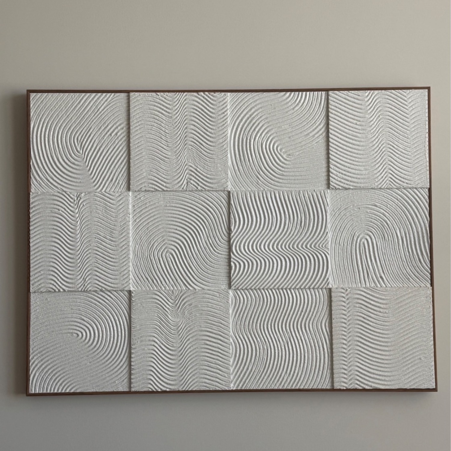 White Dimensional Wall Art - image-1