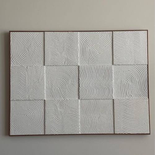 Used White Dimensional Wall Art for sale on AptDeco