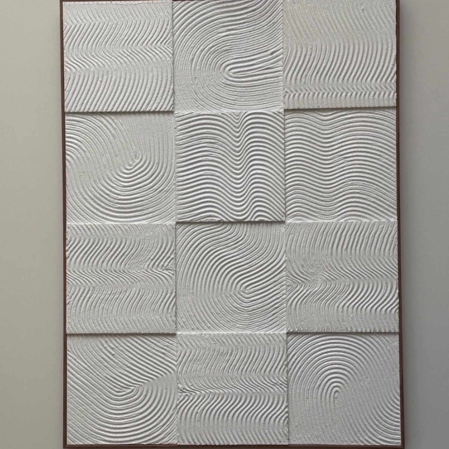 White Dimensional Wall Art - image-2