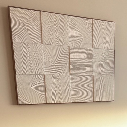 Used White Dimensional Wall Art for sale on AptDeco