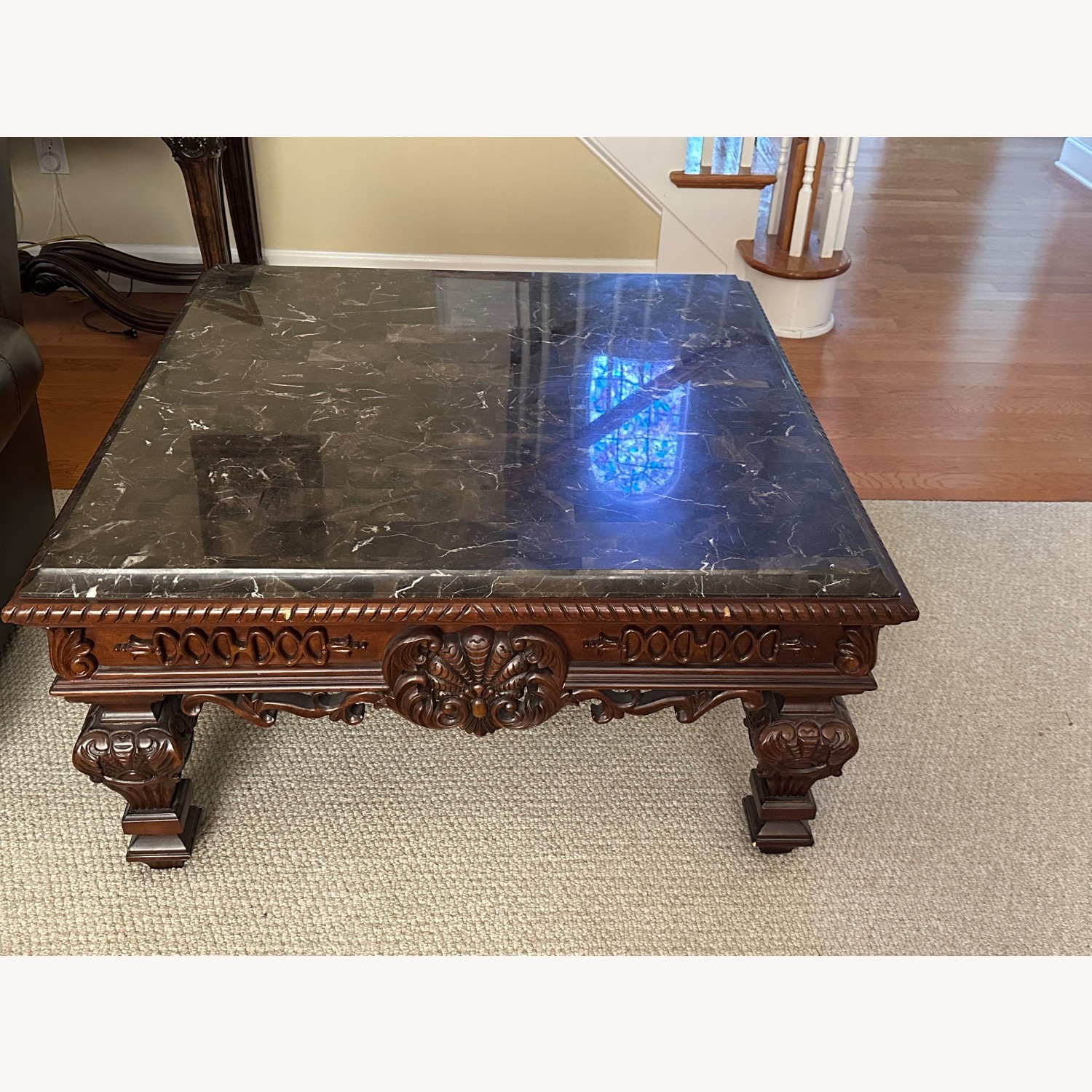 Marble Top Coffee Table - image-0