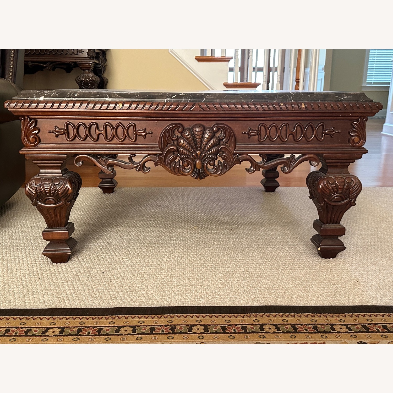 Marble Top Coffee Table - image-1