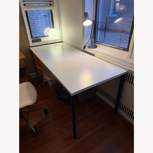 Used Herman Miller Oe1 White Wood Desk for sale on AptDeco