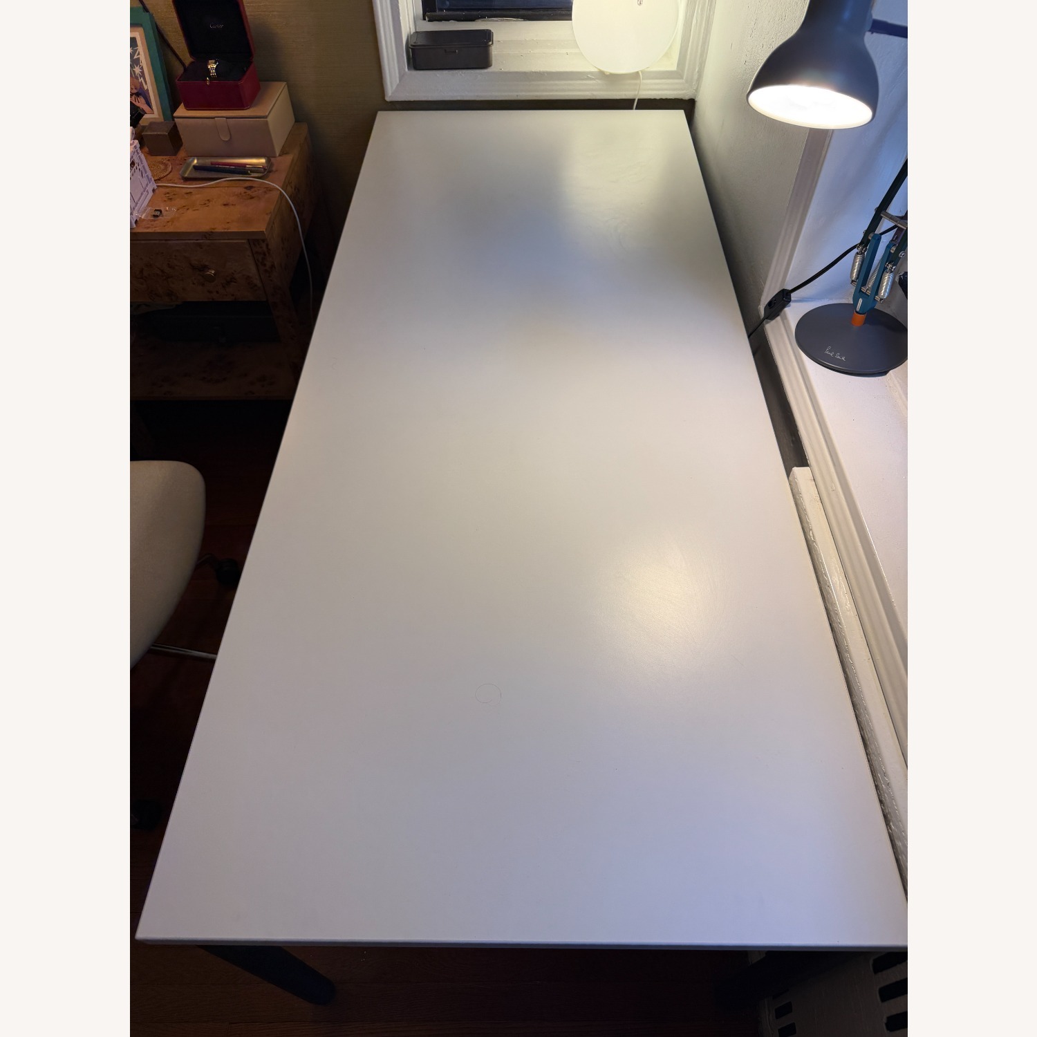 Herman Miller Oe1 White Wood Desk - image-2