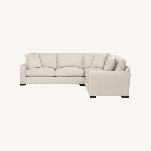 Used Room & Board Metro Natural Fabric 2 Piece Sectional for sale on AptDeco