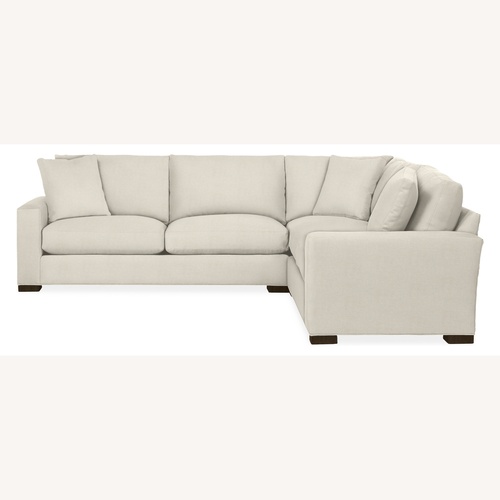Used Room & Board Metro Natural Fabric 2 Piece Sectional for sale on AptDeco
