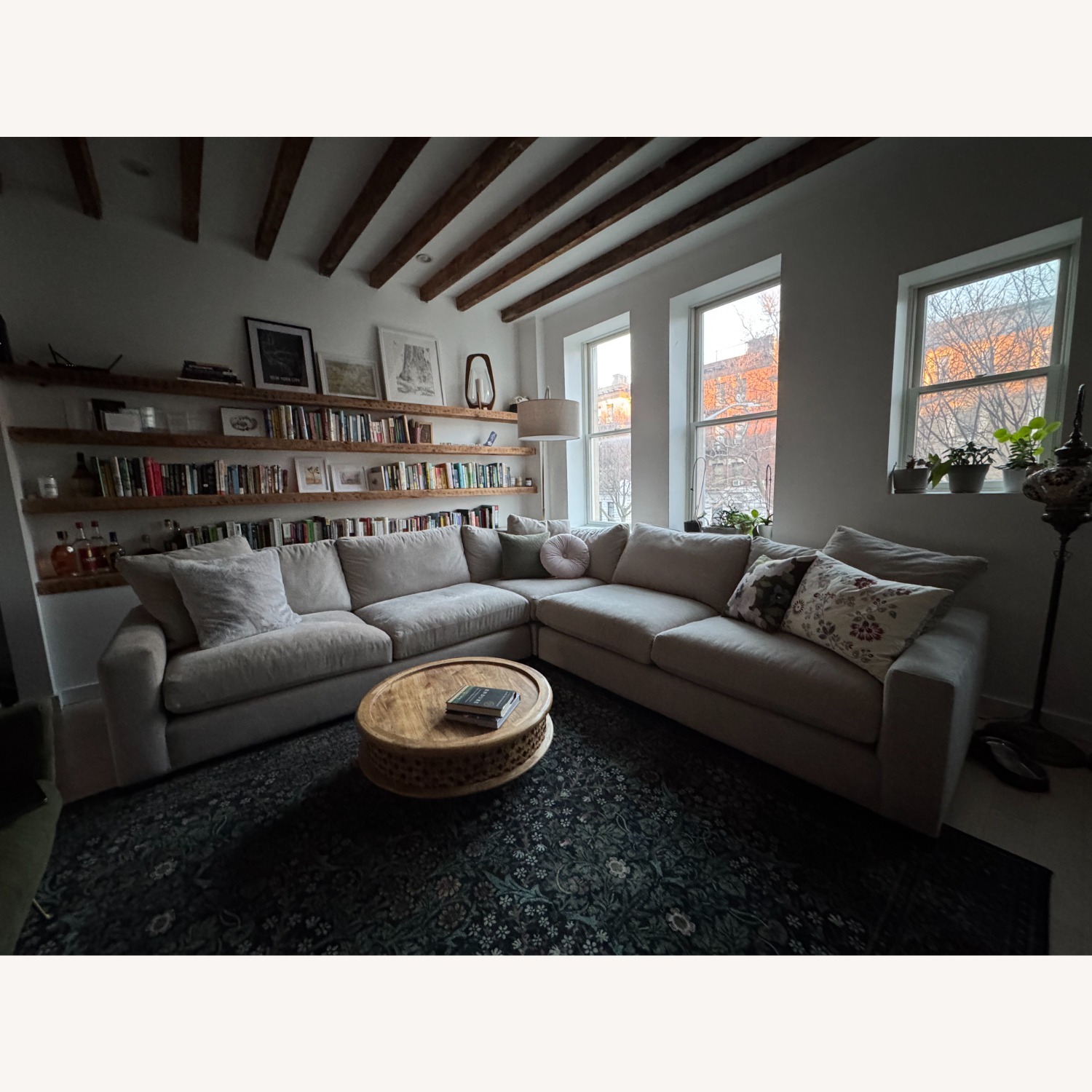 Room & Board Metro Natural Fabric 2 Piece Sectional - image-2