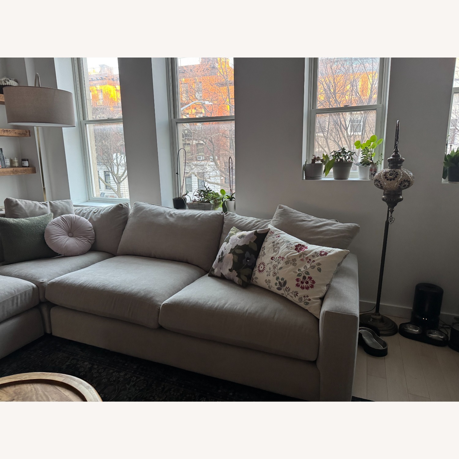 Room & Board Metro Natural Fabric 2 Piece Sectional - image-4