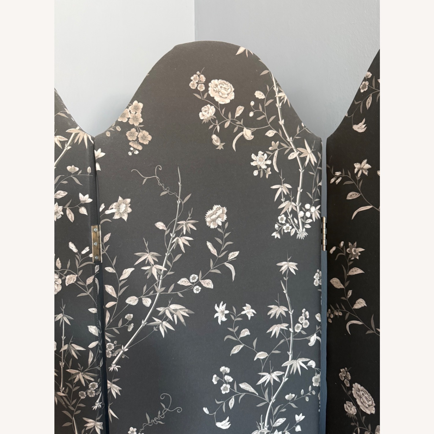 Black Fabric Room Divider - image-2