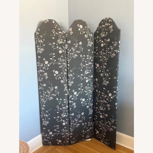 Used Black Fabric Room Divider for sale on AptDeco