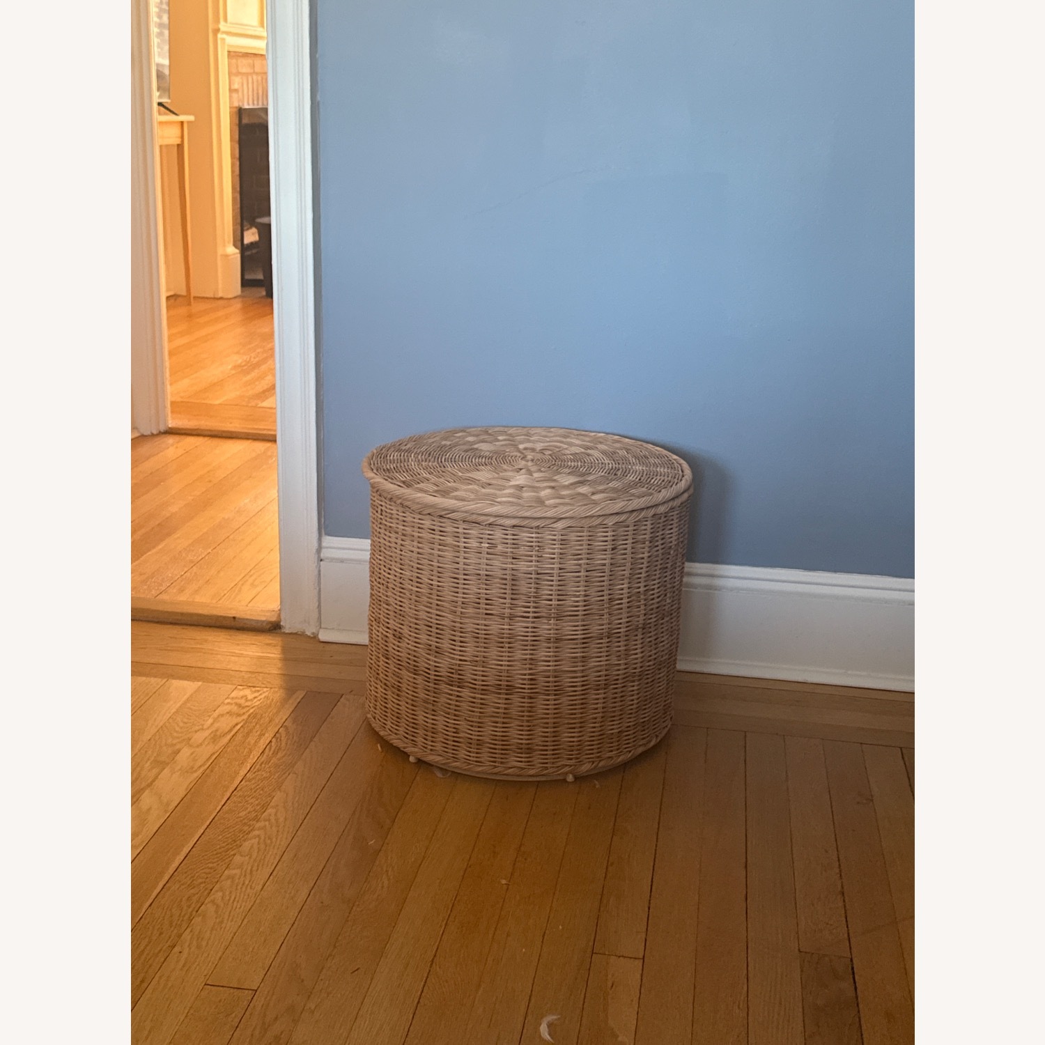 Rattan Storage Ottoman - image-2