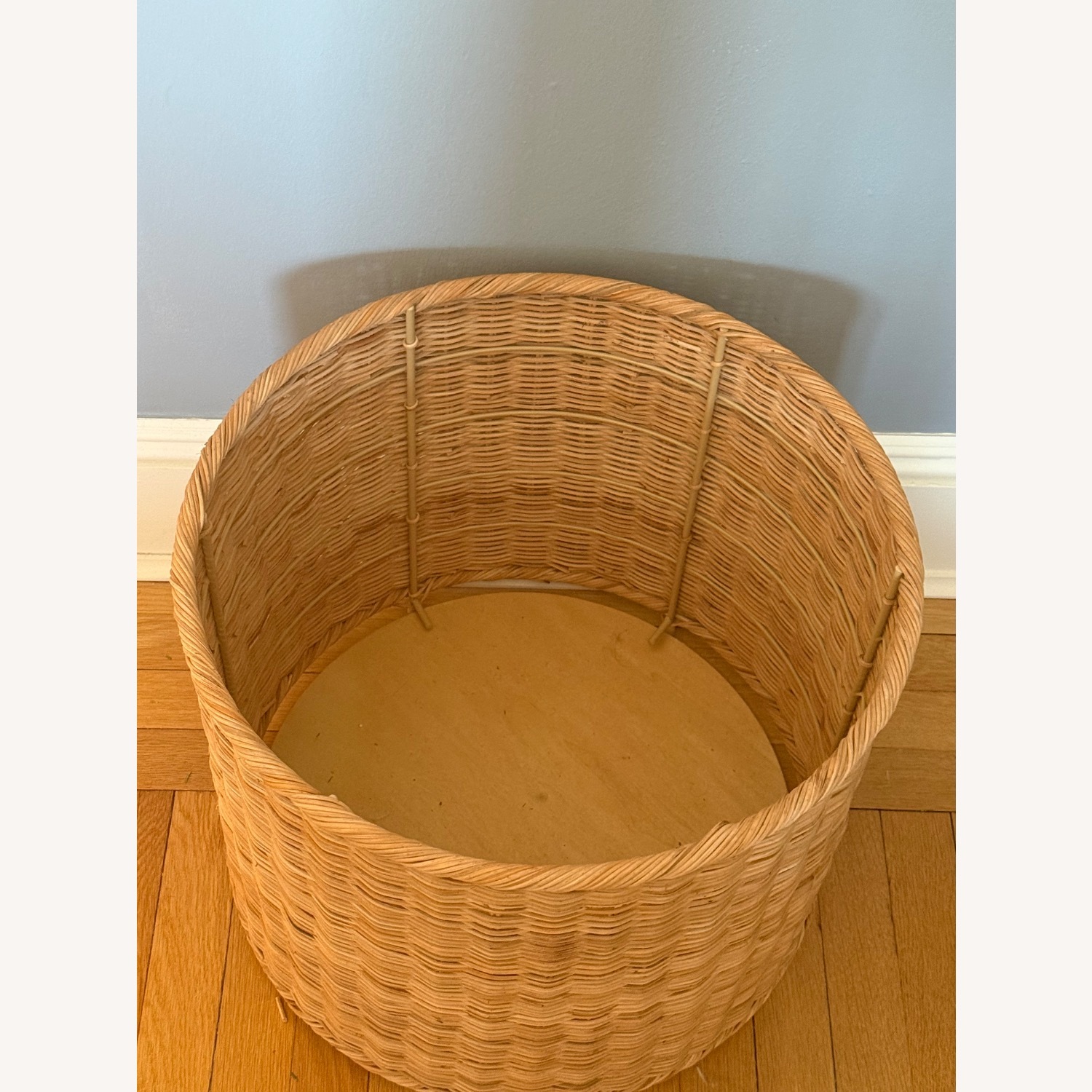 Rattan Storage Ottoman - image-1