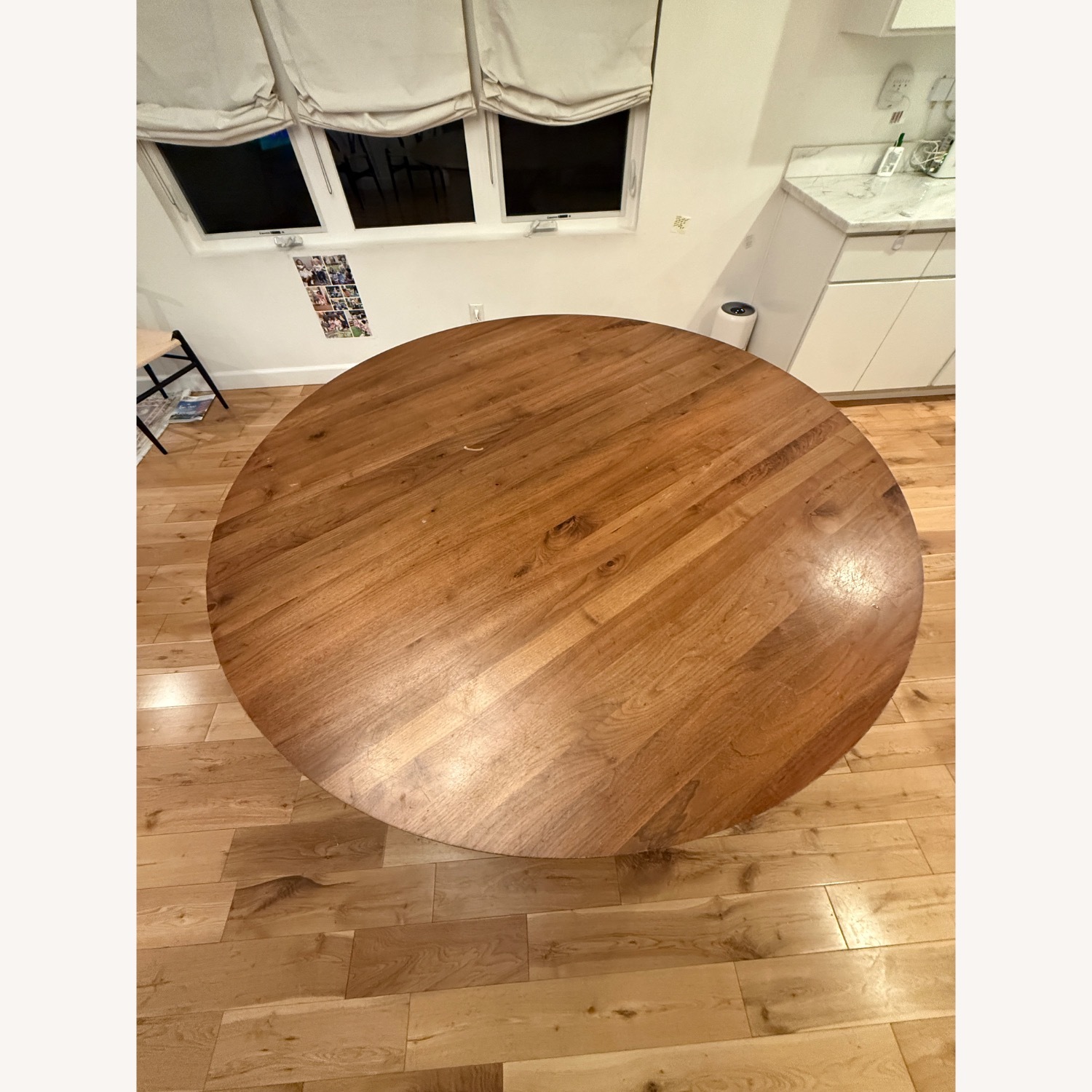 Crate & Barrel Apex 64″ Solid Wood Round Table - image-4