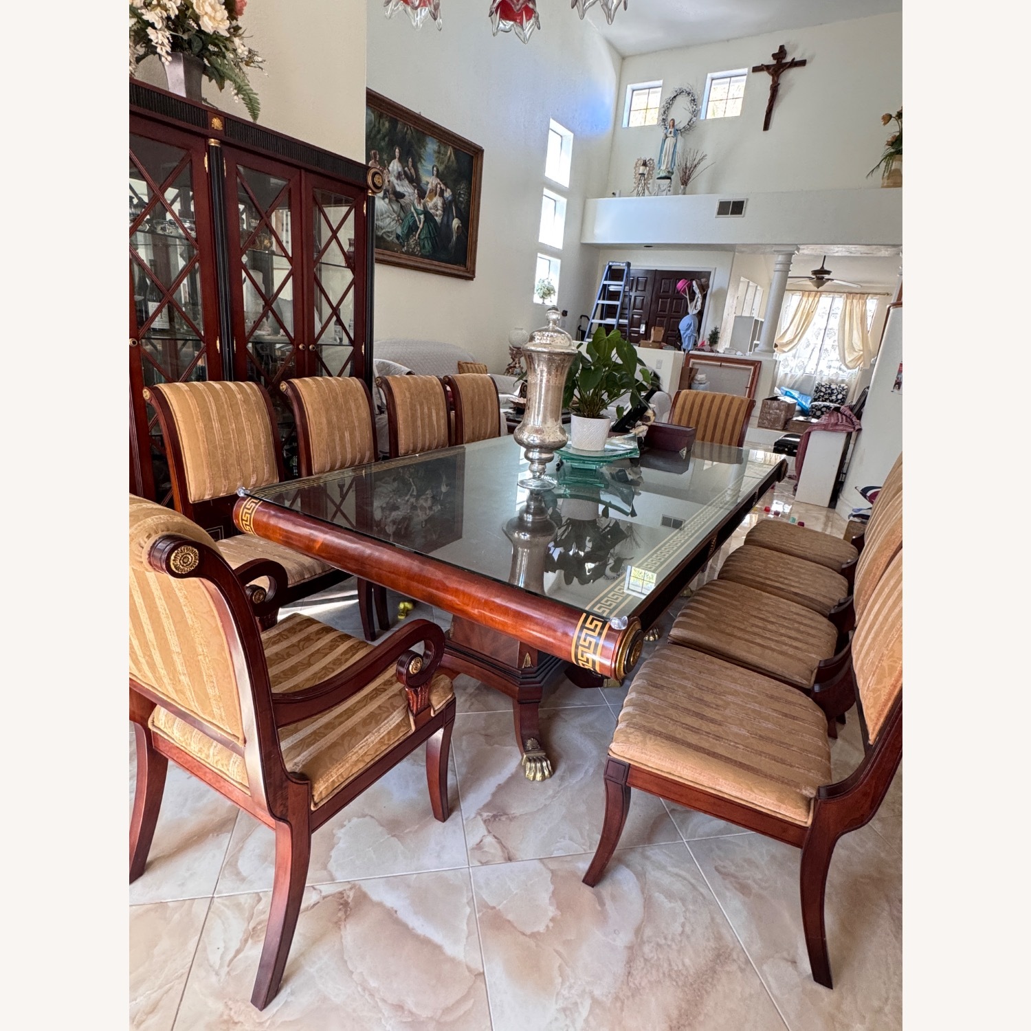 Versace Medusa Gold Plated Wood Set - image-1