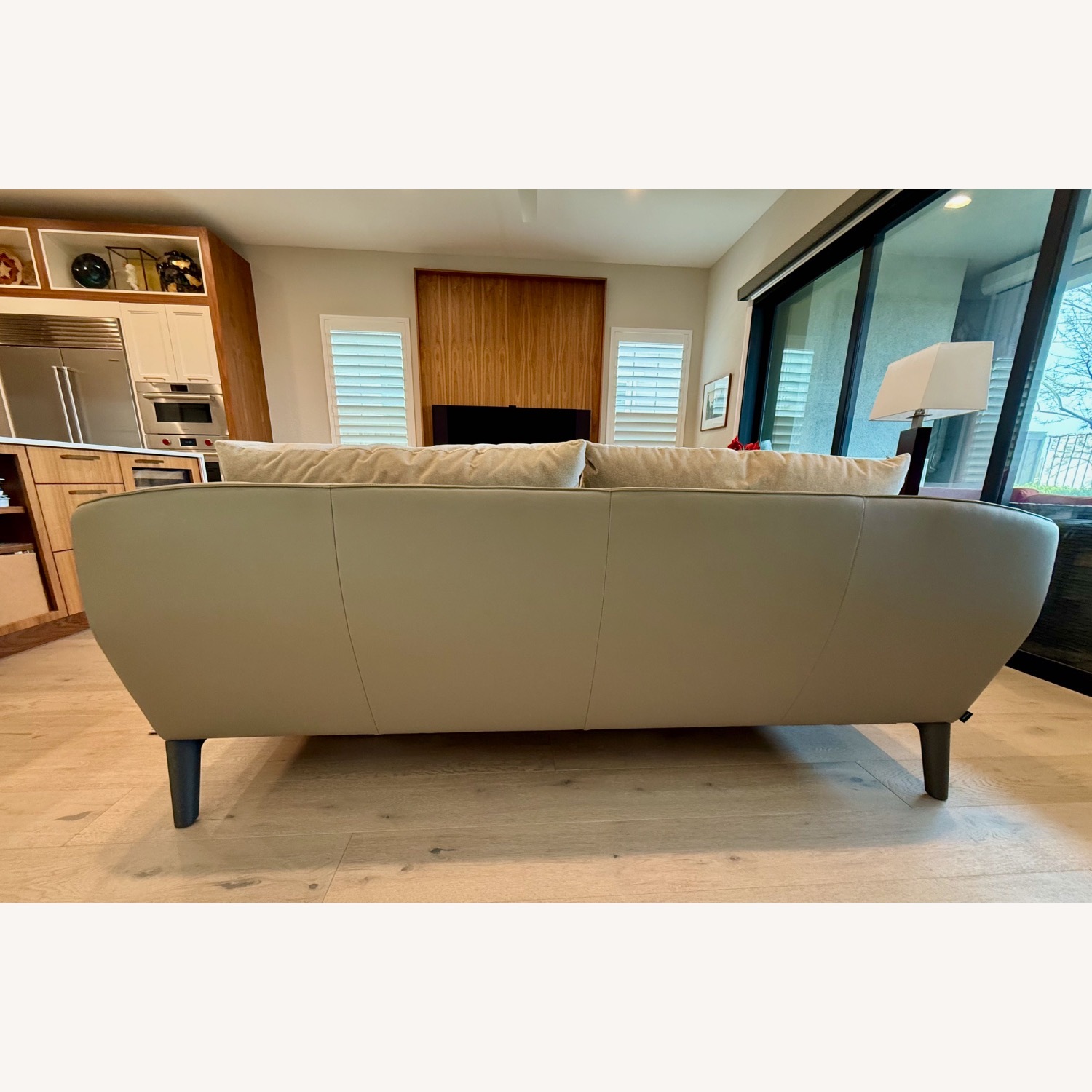 Ligne Roset Sintra Light Gray Leather 3+ Seater Sofa - image-2