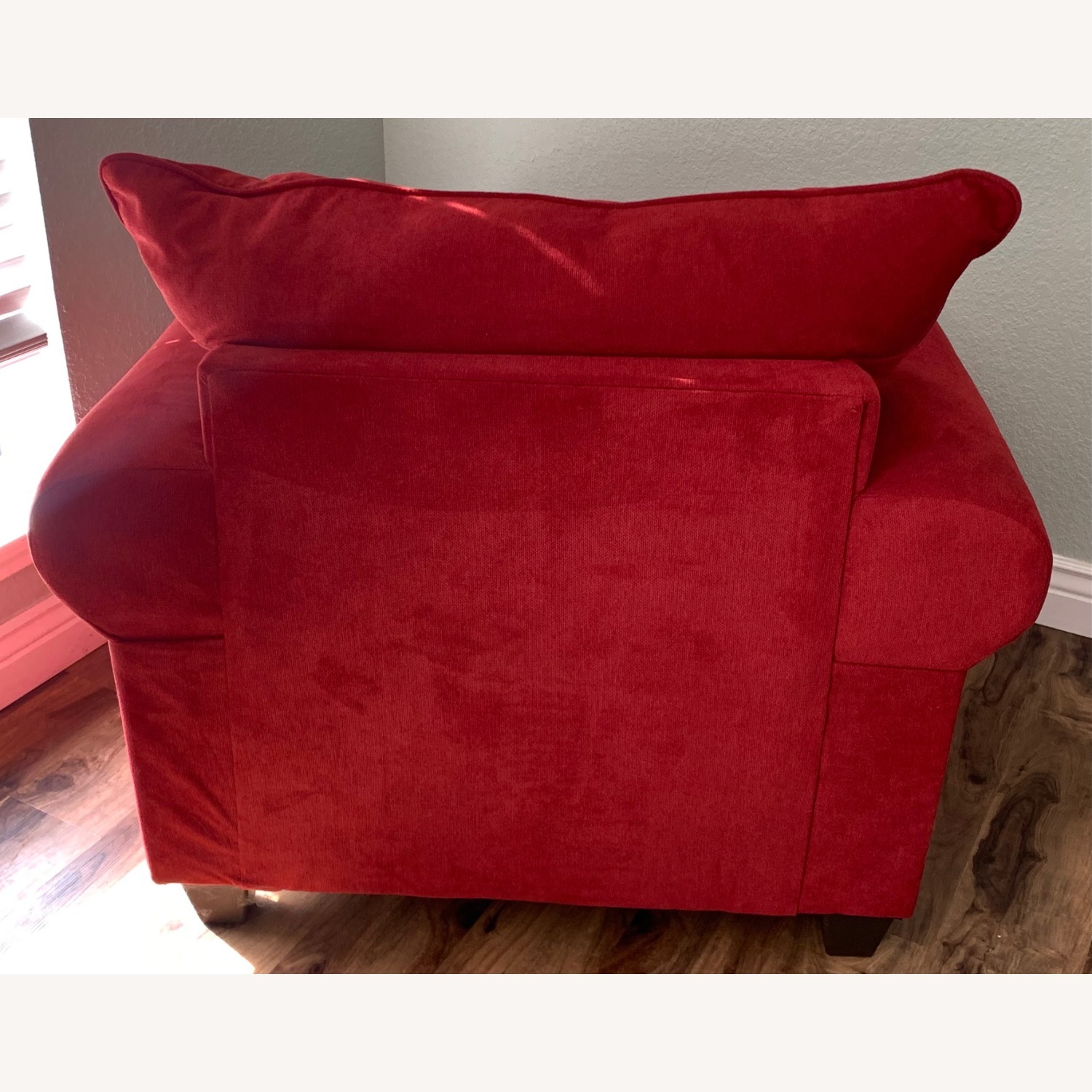 Rooms To Go Peak Living Red Armchair - image-3