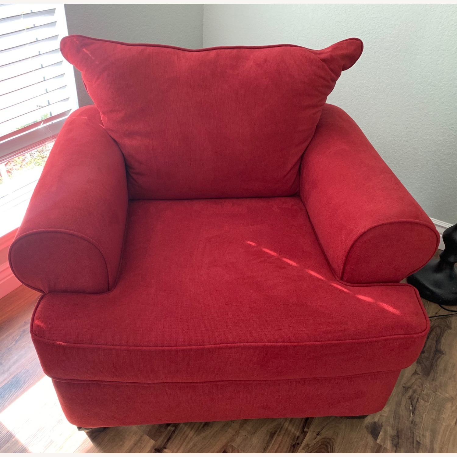 Rooms To Go Peak Living Red Armchair - image-1
