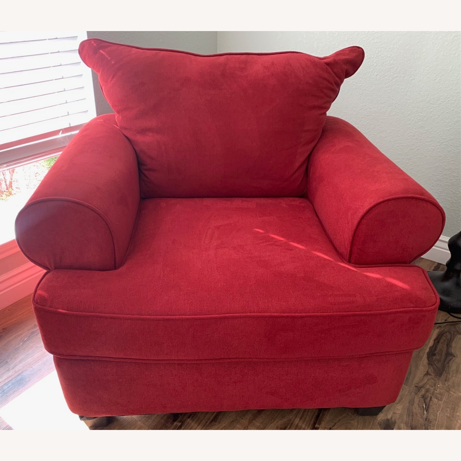 Rooms To Go Peak Living Red Armchair - image-2
