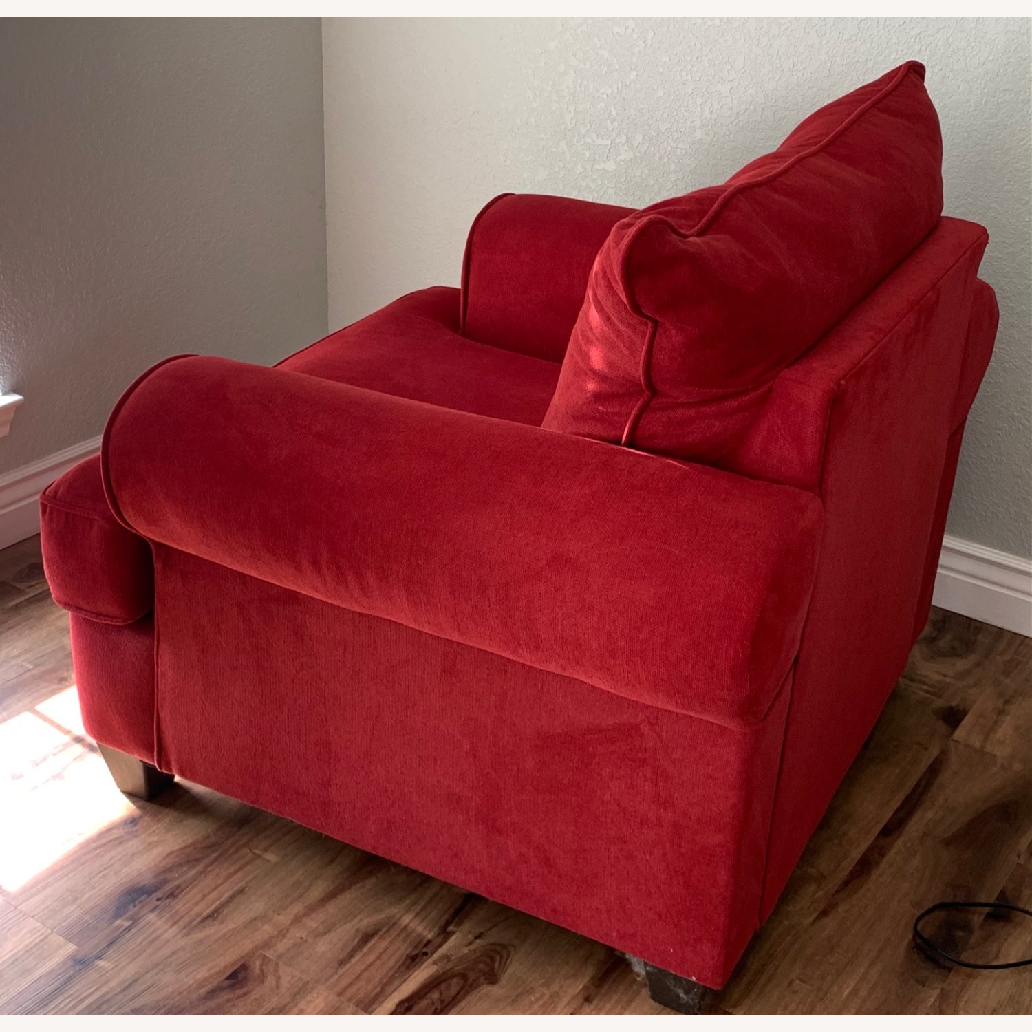 Rooms To Go Peak Living Red Armchair - image-5