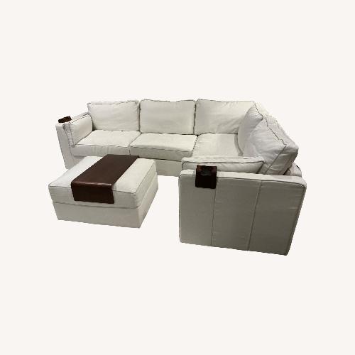 Used Uptown Sectional White Sofa for sale on AptDeco
