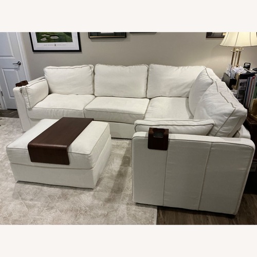 Used Uptown Sectional White Sofa for sale on AptDeco