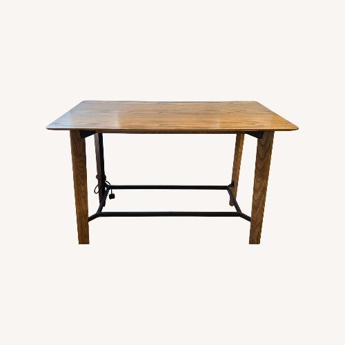 Used Keilhauer Work Station Table Dark Brown Wood Desk for sale on AptDeco