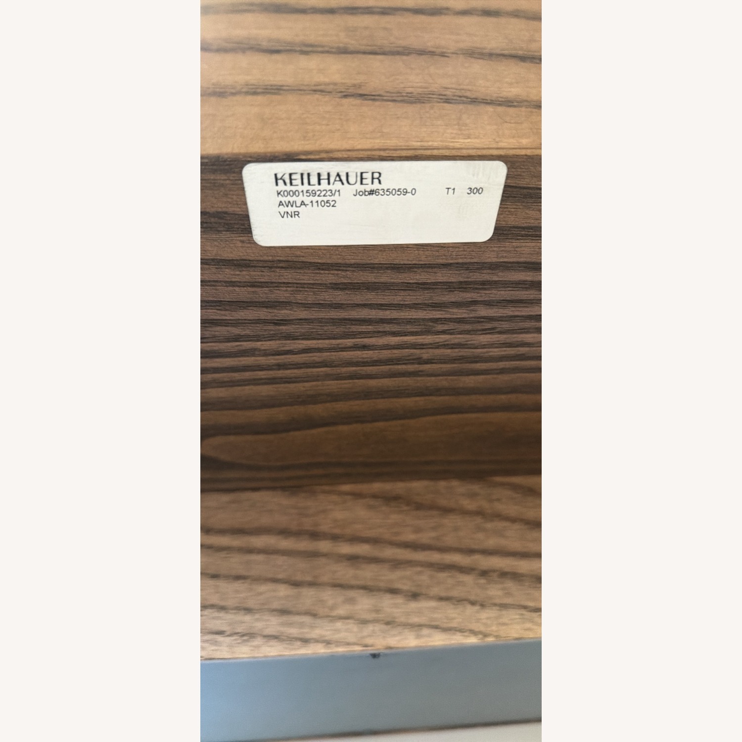 Keilhauer Work Station Table Dark Brown Wood Desk - image-3