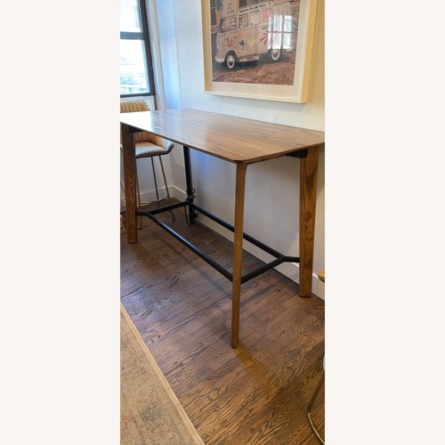 Used Keilhauer Work Station Table Dark Brown Wood Desk for sale on AptDeco