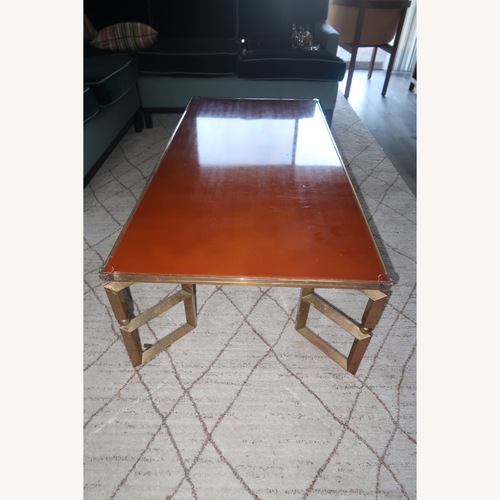 Used Guy Lefevre Brass Coffee Table for Maison Jansen  for sale on AptDeco