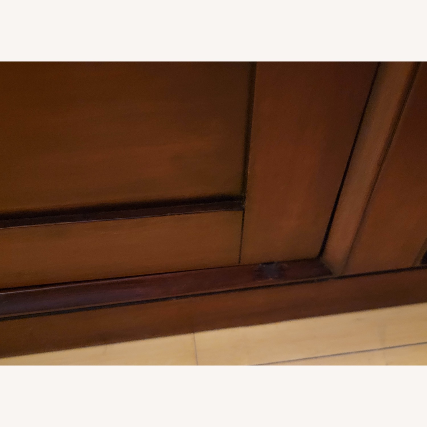 Pottery Barn Stratton Dark Brown Wood King Bed - image-11