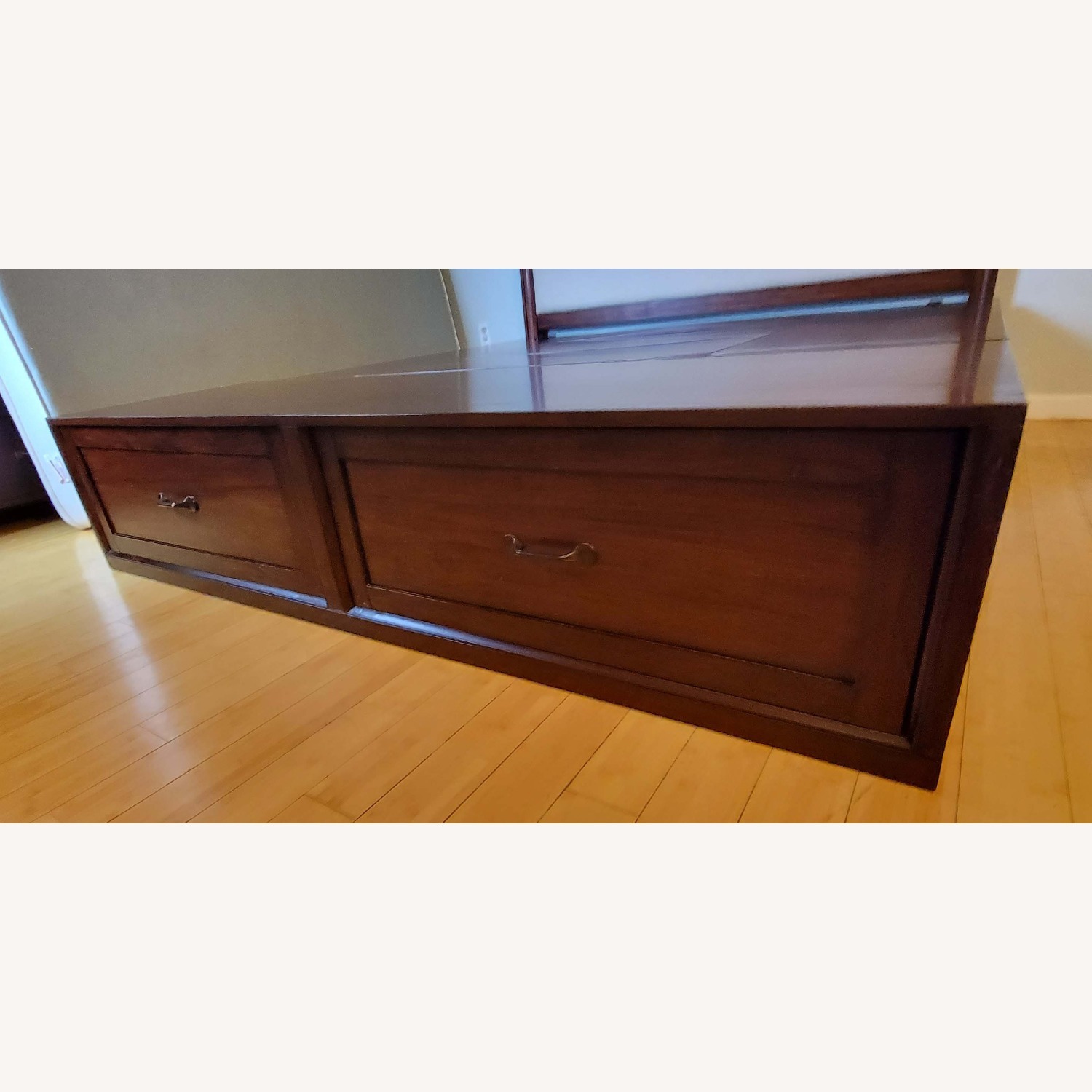 Pottery Barn Stratton Dark Brown Wood King Bed - image-4